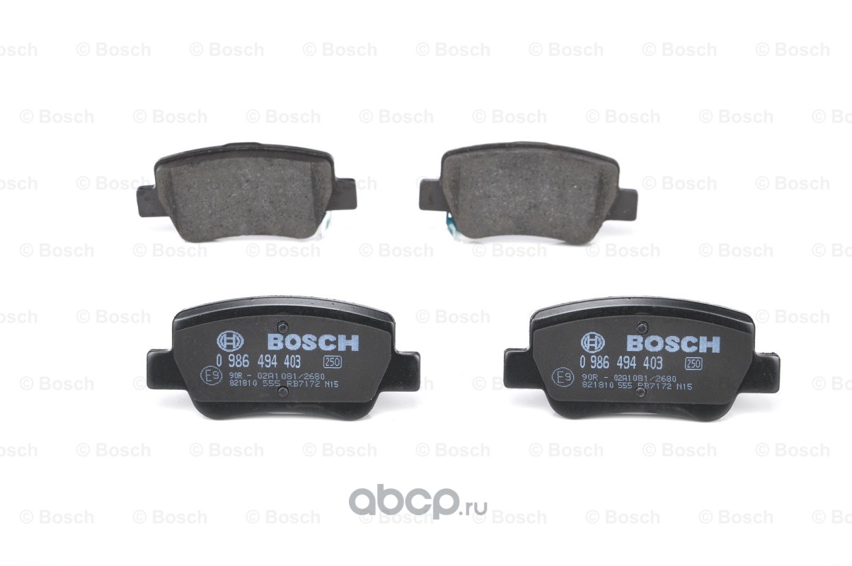 0 986 494 403 BOSCH Колодки зад.TOYOTA AVENSIS 09=>, Казань