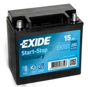 EXIDE EK151 Батарея аккумуляторная 15А/ч 200А 12В прямая поляр. стандартные клеммы