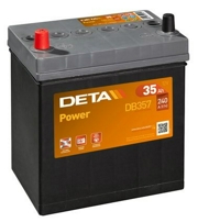 DETA DB357 Батарея аккумуляторная 35А/ч 240А 12В прямая полярн. стандартные клеммы