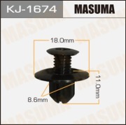 Masuma KJ1674 Клипса (пластиковая крепежная деталь)