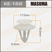 Masuma KE169 Клипса (пластиковая крепежная деталь)