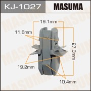 Masuma KJ1027 Клипса (пластиковая крепежная деталь)