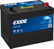 EXIDE EB704 Батарея аккумуляторная 70А/ч 540А 12В обратная поляр. стандартные клеммы