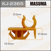 Masuma KJ2365 Клипса (пластиковая крепежная деталь)