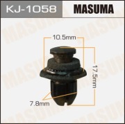 Masuma KJ1058 Клипса (пластиковая крепежная деталь)