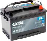 EXIDE EA680 Батарея аккумуляторная 68А/ч 650А 12В обратная полярн. стандартные клеммы