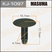 Masuma KJ1097 Клипса (пластиковая крепежная деталь)