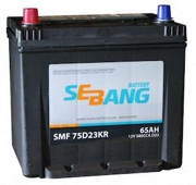 SEBANG SMF75D23KR Аккумулятор SMF 65 А/ч прямая L+ 232x175x225 EN580 А