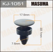 Masuma KJ1051 Клипса (пластиковая крепежная деталь)