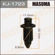 Masuma KJ1723 Клипса (пластиковая крепежная деталь)