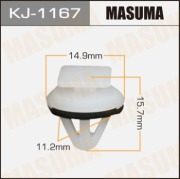 Masuma KJ1167 Клипса (пластиковая крепежная деталь)