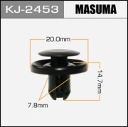 Masuma KJ2453 Клипса (пластиковая крепежная деталь)