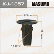 Masuma KJ1357 Клипса (пластиковая крепежная деталь)