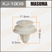 Masuma KJ1908 Клипса (пластиковая крепежная деталь)