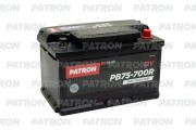 PATRON PB75700R Батарея аккумуляторная 75А/ч 700А 12В обратная поляр. стандартные (Европа) клеммы