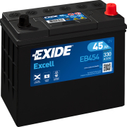 EXIDE EB454 Батарея аккумуляторная 45А/ч 330А 12В обратная полярн. выносные клеммы