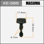 Masuma KE386 Клипса (пластиковая крепежная деталь)