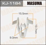 Masuma KJ1184 Клипса (пластиковая крепежная деталь)