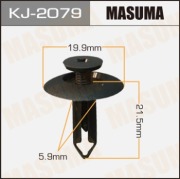 Masuma KJ2079 Клипса (пластиковая крепежная деталь)