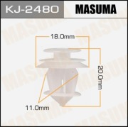 Masuma KJ2480 Клипса (пластиковая крепежная деталь)