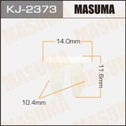 Masuma KJ2373 Клипса (пластиковая крепежная деталь)