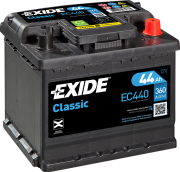 EXIDE EC440 Батарея аккумуляторная 44А/ч 360А 12В обратная полярн. стандартные клеммы