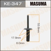 Masuma KE347 Клипса (пластиковая крепежная деталь)