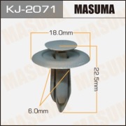Masuma KJ2071 Клипса (пластиковая крепежная деталь)