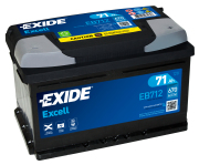 EXIDE EB712 Батарея аккумуляторная 71А/ч 670А 12В обратная полярн. стандартные клеммы