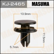 Masuma KJ2465 Клипса (пластиковая крепежная деталь)