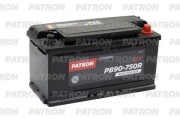 PATRON PB90750R Батарея аккумуляторная 90А/ч 750А 12В обратная поляр. стандартные (Европа) клеммы