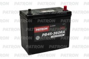 PATRON PB45360RA Батарея аккумуляторная 45А/ч 360А 12В обратная поляр. тонкие вынос. (Азия) клеммы