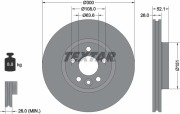 Textar 92159205 Тормозной диск высокоуглеродистый с покрытием PRO+