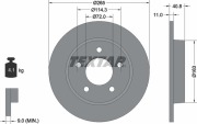 Textar 92130500 Тормозной диск стандартный