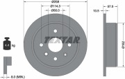 Textar 92163000 Тормозной диск стандартный