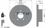 Textar 93104603 Тормозной диск с покрытием PRO
