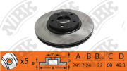 NiBK RN1417 Диск тормозной передний NISSAN Teana J31 03-08