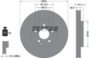 Textar 92152105 Тормозной диск высокоуглеродистый с покрытием PRO+