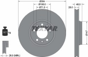 Textar 92157003 Тормозной диск с покрытием PRO