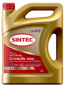 SINTEC 600254 Масло моторное синтетика 5W-40 4 л.