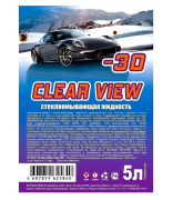 CLEAR VIEW NF30 Жидкость стеклоомывателя Clear View зимняя незамерзающая до -30C, 5 литров, упаковка 4 шт.