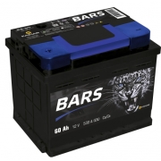 BARS 6СТ60L1 Батарея аккумуляторная 60А/ч 530А 12В прямая поляр. стандартные клеммы