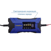 GOODYEAR GY003000 Устройство зарядное CH-2A электронное для свинцово-кислотных аккумуляторов 3-60А заряд 2А 6/12В Россия