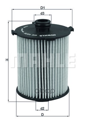 Элемент фильтрующий масляного фильтра Mahle/Knecht арт. OX 1075D