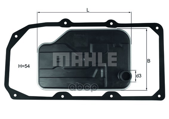 Фильтр АКПП MERCEDES W204 Mahle/Knecht арт. HX124D