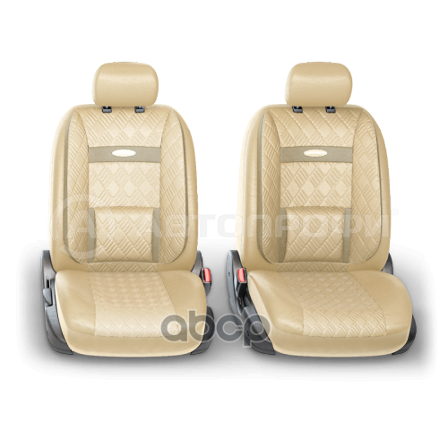 чехлы для сиденья COMFORT, 6 молний, св.беж./св.бежевый, разм.М