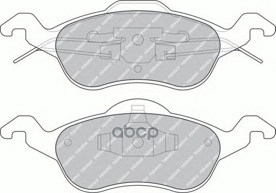 691 00=571967B !Колодки Дисковые П Ford Focus 1.4I-2.0I/1.8Tdi &16V 98> Ferodo арт. FDB1318B