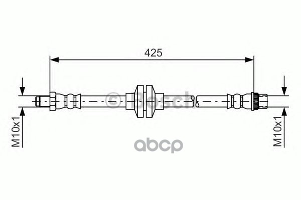 Шланг Тормозной Пер.! L=490 Renault Megan/Scenic 1.2Tce-2.0Tce/1.5Dci-2.0Dci 08> Bosch арт. 1987481567
