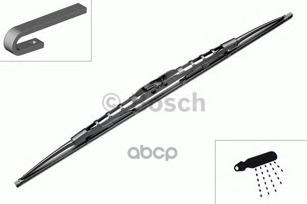 Щетка Стеклоочист.!700/28' 12X4 С Форс.омывrvi Kerax >10.05 Scania G/P/R/T 02.04> Bosch арт. 3397011238