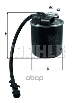 Фильтр топл.MERCEDES W204/SPRINTER 2006=> Mahle/Knecht арт. KL912